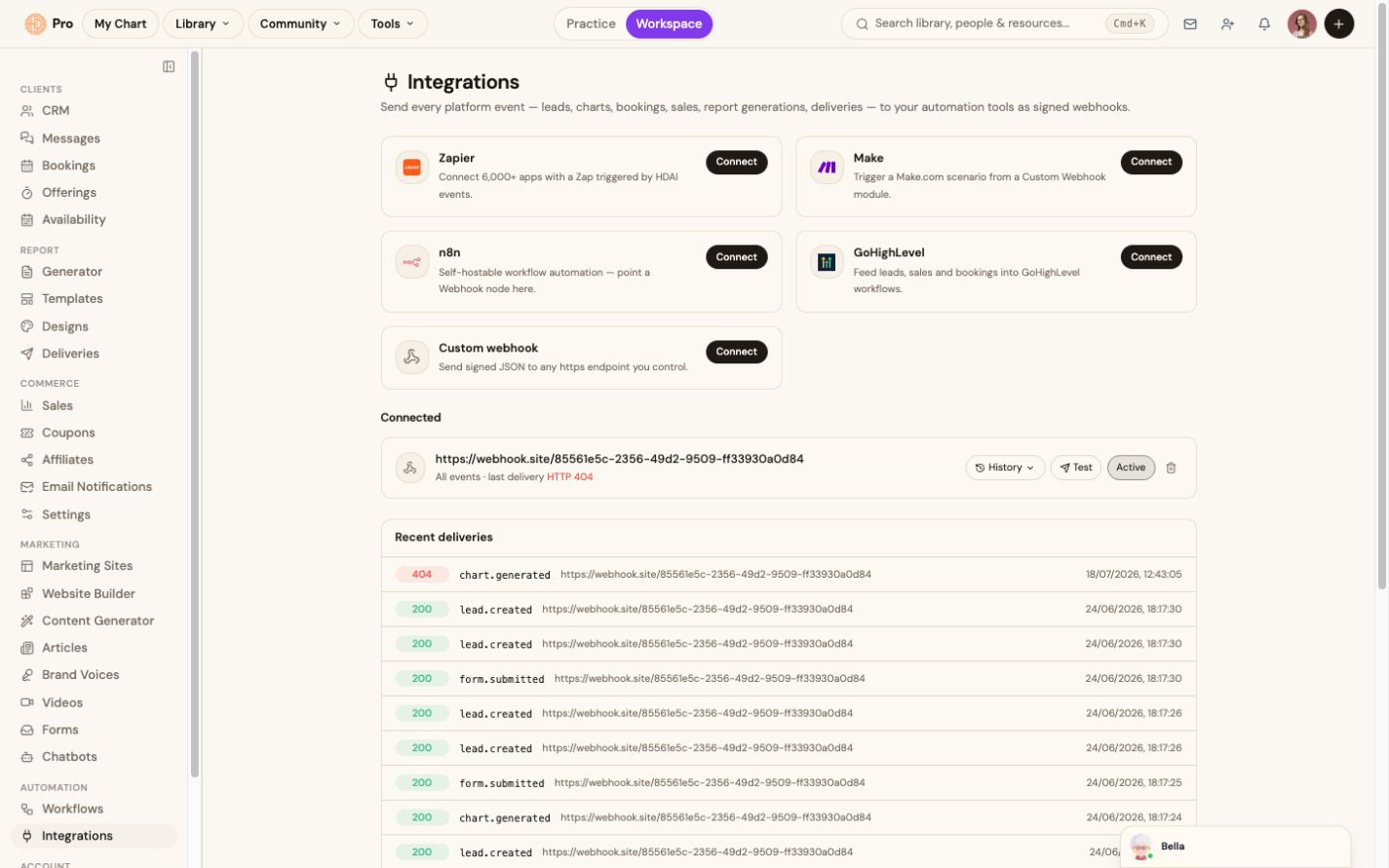 Integrations: Zapier, n8n and GoHighLevel