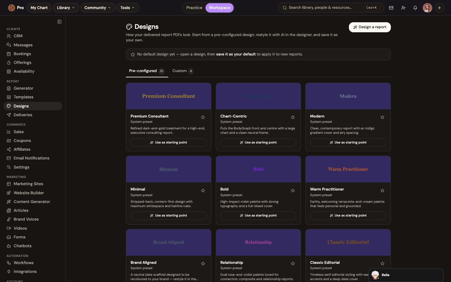 PDF designs: control how delivered reports look