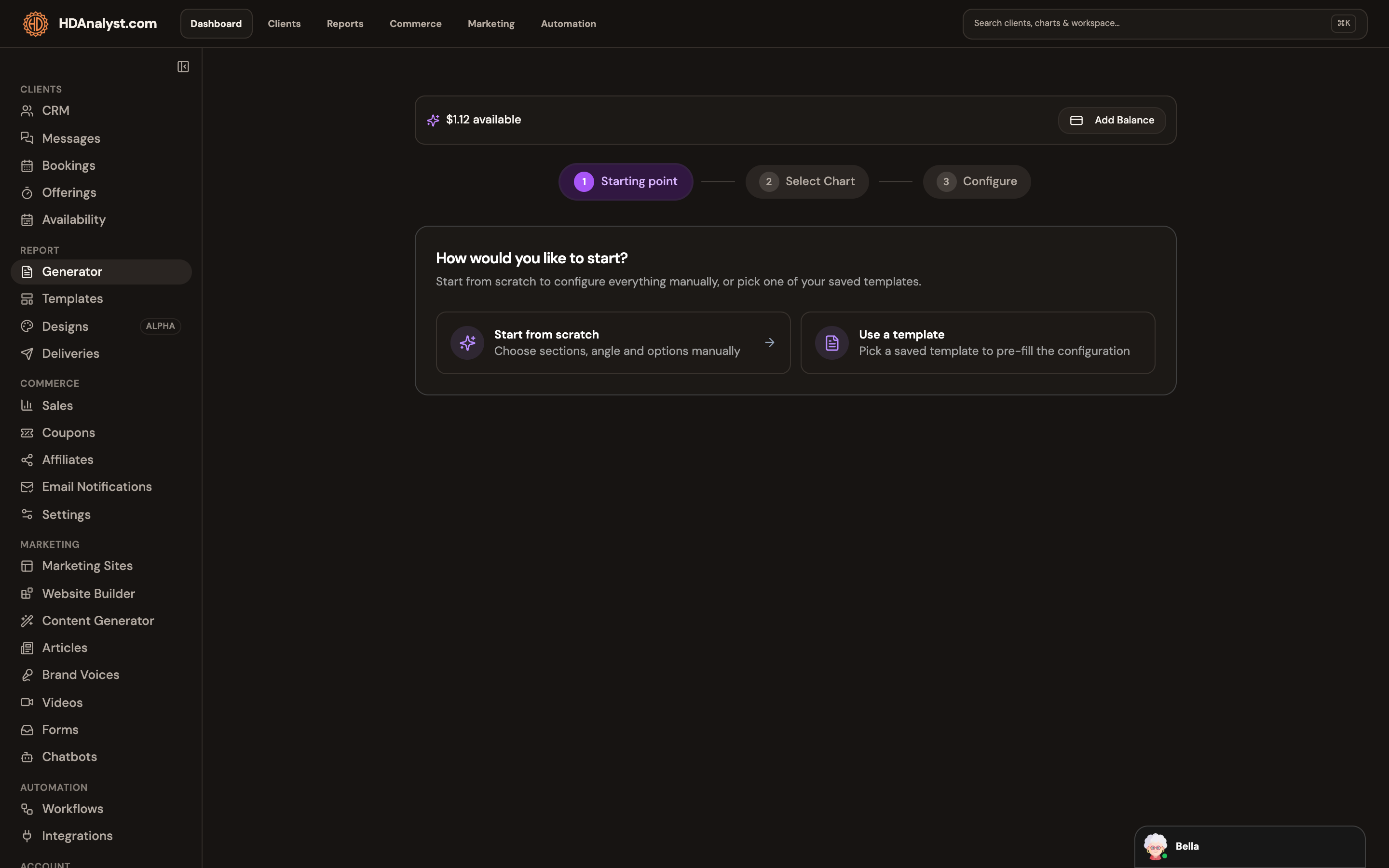 Pro report workflow