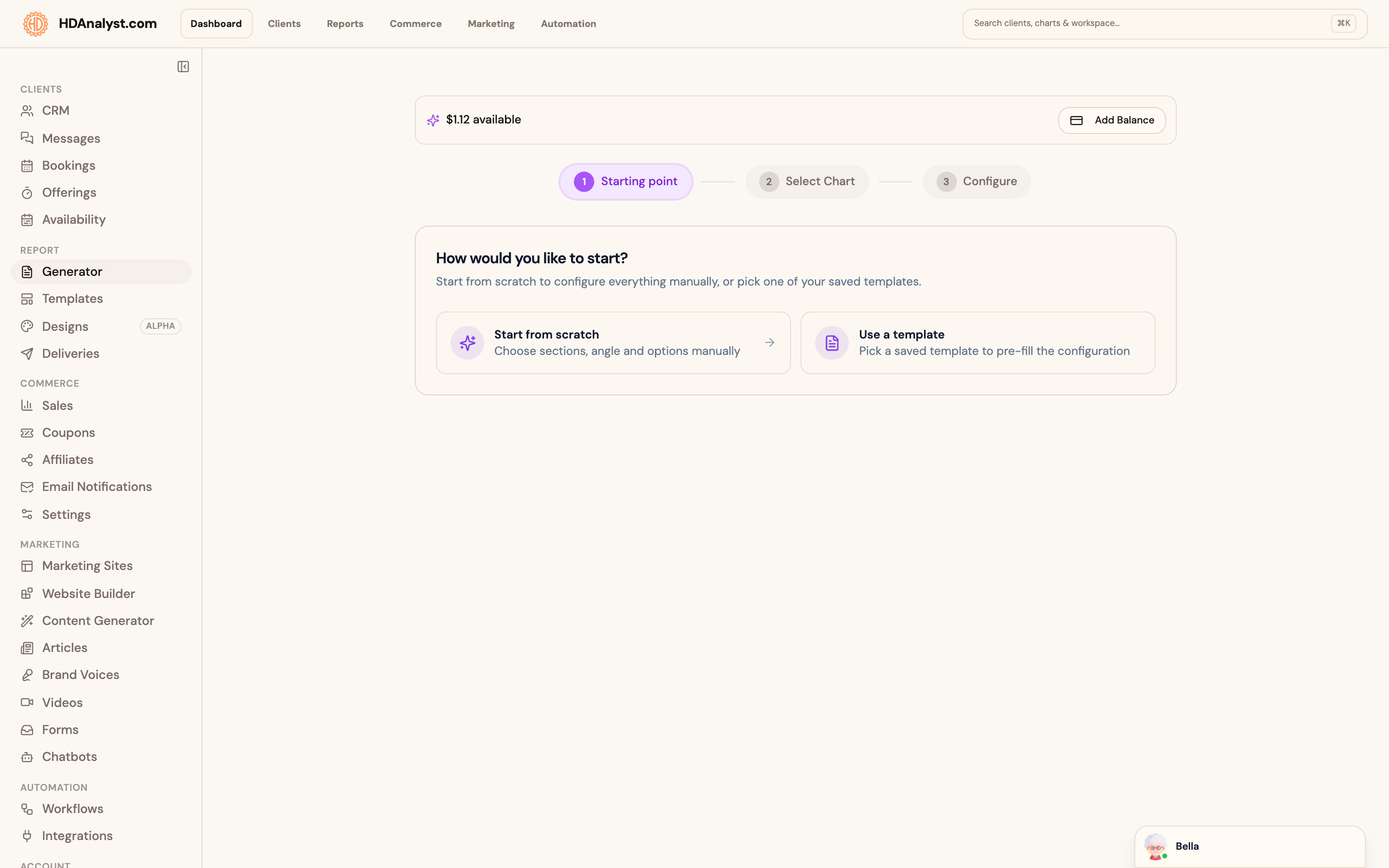 Pro report workflow